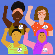 I Voted I Voted Sticker GIF - I Voted I Voted Sticker Women GIFs
