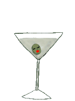 Theebouffants Happy Hour Sticker - Theebouffants Happy Hour Martini Stickers