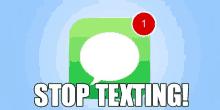 stop texting