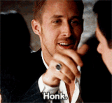 Ryan Gosling Honk GIF - Ryan Gosling Honk Jacob GIFs