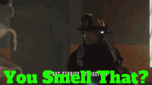 Station19 Andy Herrera GIF - Station19 Andy Herrera You Smell That GIFs