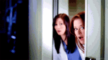 Greys Anatomy April And Lexie GIF - Greys Anatomy April And Lexie Peaking GIFs