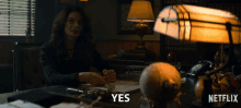 yes michelle gomez mary wardell chilling adventures of sabrina yup