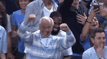 Roy Williams March Madness GIF - Roy Williams March Madness Fist Pump GIFs
