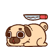 Puglie Pug Dog Sticker - Puglie Pug Puglie Pug Stickers