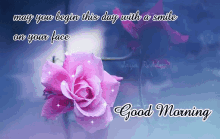 Good Morning Smile GIF - Good Morning Smile Pink Rose GIFs