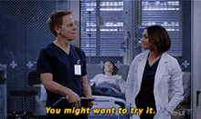 Greys Anatomy Amelia Shepherd GIF - Greys Anatomy Amelia Shepherd You Might Want To Try It GIFs