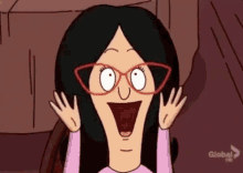 linda belcher good morning bobs burgers excited happy