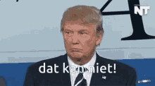 Kan Niet Trump GIF - Kan Niet Trump Dutch GIFs
