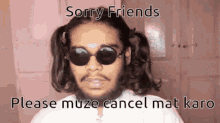 One Man Succ Sorry Friends GIF - One Man Succ Sorry Friends Cancel GIFs
