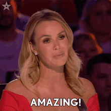 Amazing Amanda Holden GIF - Amazing Amanda Holden Britains Got Talent GIFs