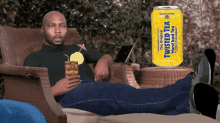 twisted tea jnyce sipping tea chilling