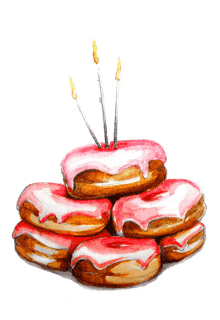 Happy Birthday Donut GIF - Happy Birthday Birthday Donut GIFs