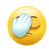 Oh No Emoji Sticker - Oh No Emoji Facepalm Stickers