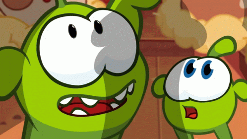 Scared Om Nom GIF - Scared Om Nom Om Nom Stories - Discover & Share GIFs