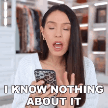 I Know Nothing About It Shea Whitney GIF - I Know Nothing About It Shea Whitney I Dont Have Any Idea GIFs