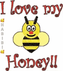 I Love My Honey Bee GIF - I Love My Honey Bee Sparkle GIFs