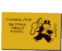 Monopoly Stimulus Sticker - Monopoly Stimulus Community Stickers