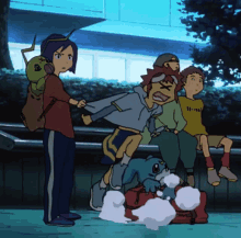 Digimon Digimon Adventure02 GIF - Digimon Digimon Adventure02 Holding Back GIFs
