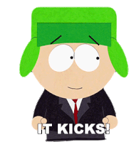 It Kicks Kyle Broflovski Sticker - It Kicks Kyle Broflovski South Park Stickers