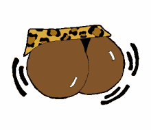 booty twerk cheetah print bouncing bounce that ass