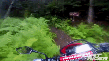 riding forest dirt bike rough ride honda crf450l