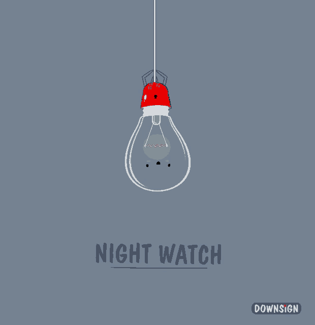 Downsign Night Watch GIF - Downsign Night Watch Bulb GIFs