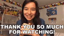 Thank You So Much For Watching Hannah Fawcett GIF - Thank You So Much For Watching Hannah Fawcett Thanks For Watching GIFs