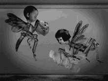 Creepy Half Baby Doll Half Flying Bug Show GIF - Bugs Bug Insects GIFs