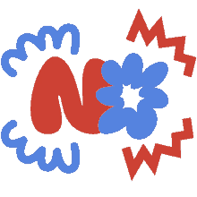 no red and blue emphasis lines around no in red and blue bubble letters no way nope not happening no red and blue emphasis lines around no in red and blue bubble letters no way nope not happening