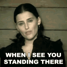 When I See You Standing There Nelly Furtado GIF - When I See You Standing There Nelly Furtado Try Song GIFs