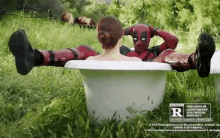 Deadpool Wade Wilson GIF - Deadpool Wade Wilson Tub GIFs
