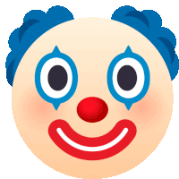 Clown Face People Sticker - Clown Face People Joypixels Stickers
