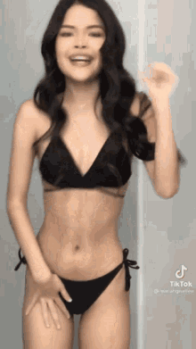 Asian bikini dancer