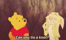 Pooh Winnie The Pooh GIF - Pooh Winnie The Pooh Can You Tie A Knot GIFs