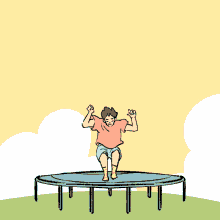 Good Morning Trampoline GIF - Good Morning Trampoline Clouds GIFs