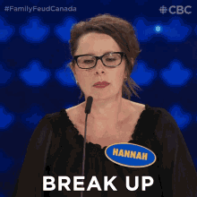 Break Up Hannah GIF - Break Up Hannah Family Feud Canada GIFs