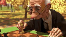 Chess Old Man GIF - Chess Old Man Pixar GIFs