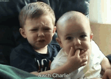 Charlie Bit Me GIF - Charlie Bit Me Aw Ouch Charlie GIFs