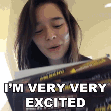 Im Very Very Excited Hannah Fawcett GIF - Im Very Very Excited Hannah Fawcett Laughing Pikachu GIFs