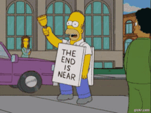 The End Is Near Homer GIF - The End Is Near Homer The Simpsons GIFs
