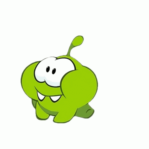 Smiling Om Nom Sticker - Smiling Om Nom Om Nom And Cut The Rope ...