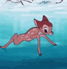 Bambi Slipping GIF - Bambi Slipping Slide GIFs