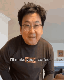 Ill Make You A Coffee One Sec Nick Cho GIF - Ill Make You A Coffee One Sec Nick Cho Your Korean Dad GIFs