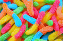 I Love Candy Sweets GIF - I Love Candy Sweets Gummy Worms GIFs