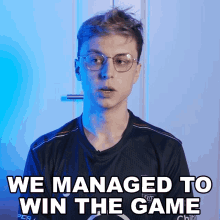 We Managed To Win The Game Marc Robert Lamont GIF - We Managed To Win The Game Marc Robert Lamont Caedrel GIFs