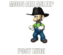 discord moderator mods are asleep post luigi luigi