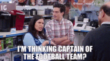 Superstore Amy Sosa GIF - Superstore Amy Sosa Im Thinking Captain Of The Football Team GIFs