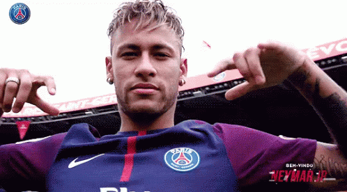 Neymar Psg GIF - Neymar Hey There Football - Discover & Share GIFs