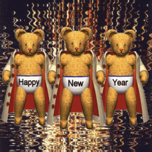 happy new year funny new year message naughty teddy bears flashing teddy bears new year teddy bears